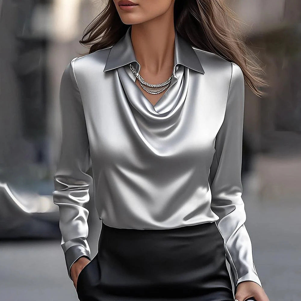 Sofia - Elegancka satynowa bluzka
